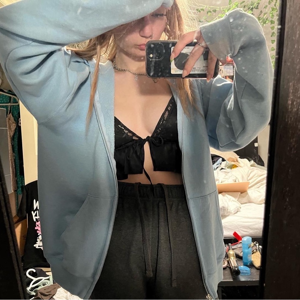 Oversized Zip Up Hoodie